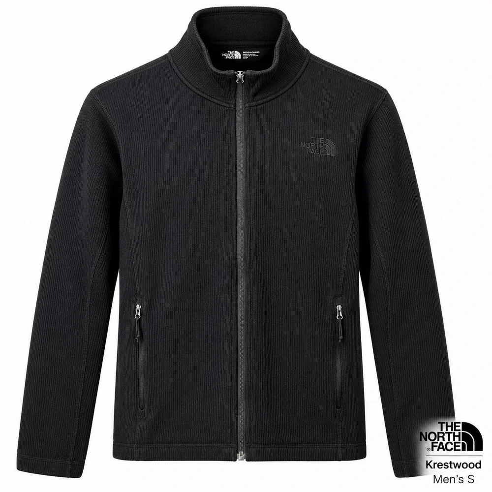 The North Face Krestwood Men's Small Black Full Zip Sweater Fleece Jacket